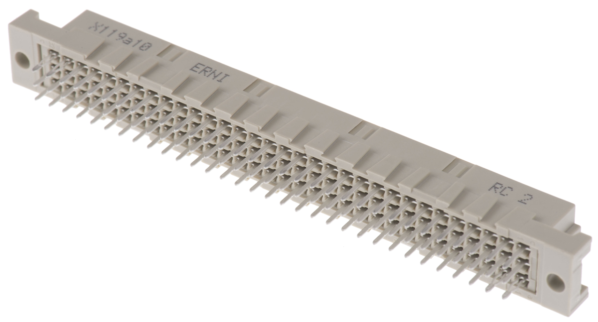 ERNI 96 Way 2.54mm Pitch, Type C Class C2, 3 Row, Straight DIN 41612 Connector, Socket