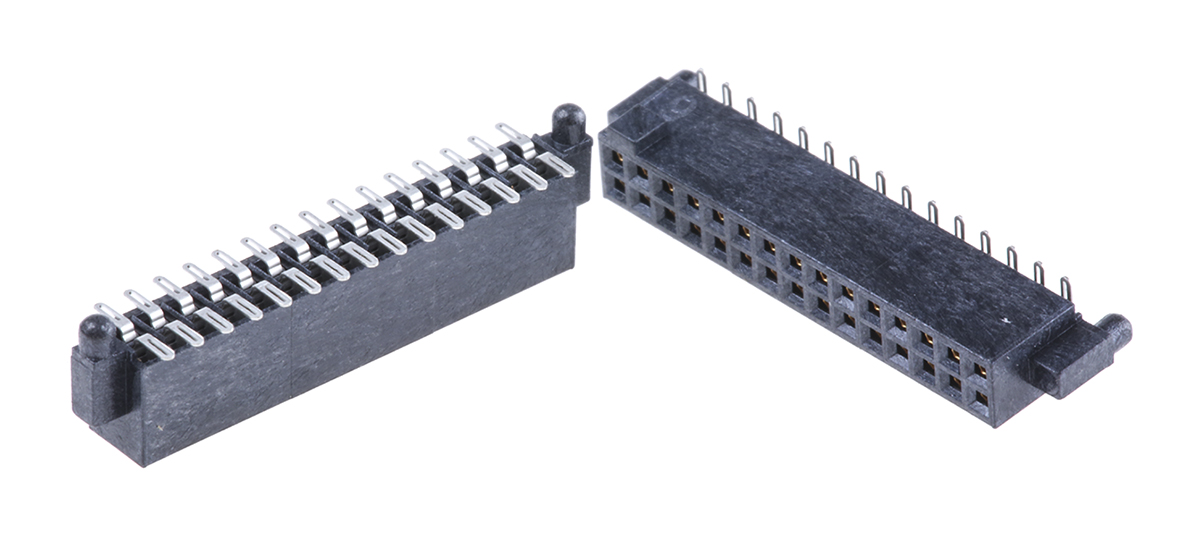 Samtec SFM Series Straight Surface Mount PCB Socket, 30-Contact, 2-Row, 1.27mm Pitch, Solder Termination