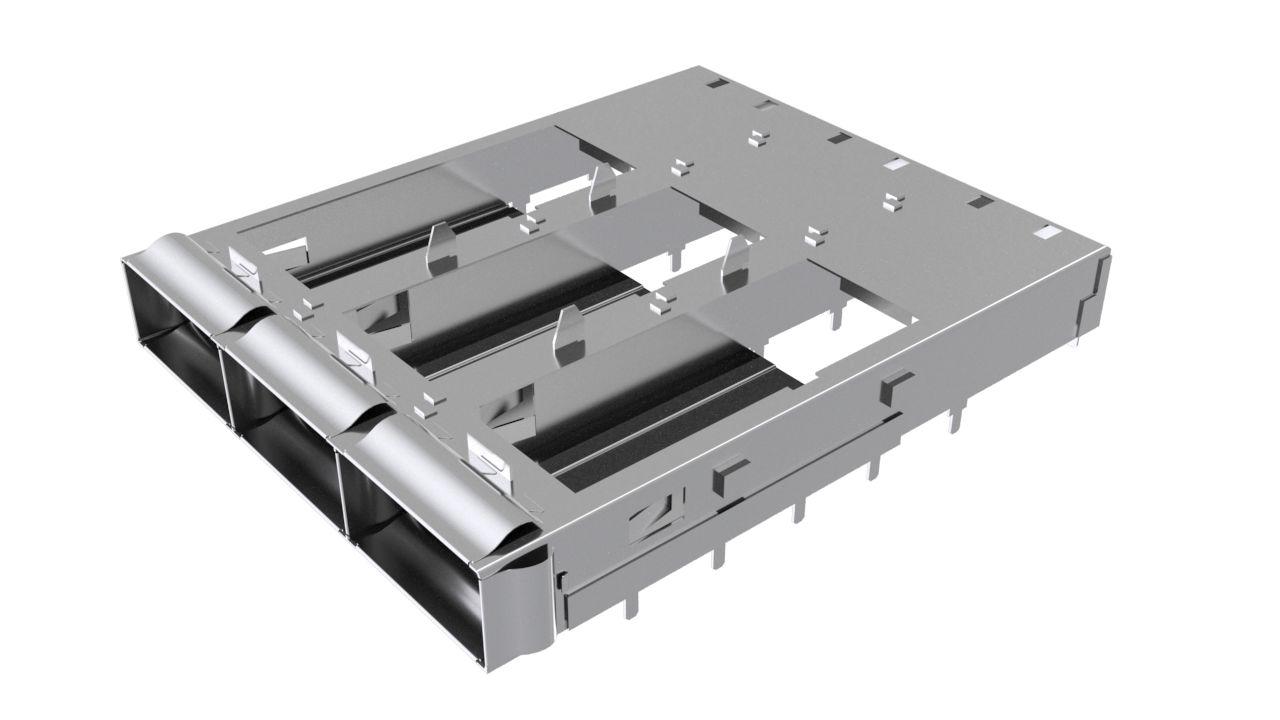 Amphenol Communications Solutions QSFP-DD I/O Connector Plug 76-Position, UE36C3620105001