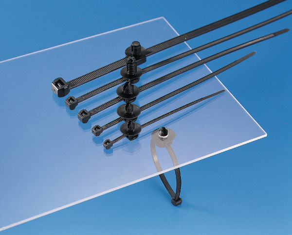 HellermannTyton Cable Tie, Releasable, 150mm x 3.5 mm, Black PA 6.6 Heatstabilised, Pk-500