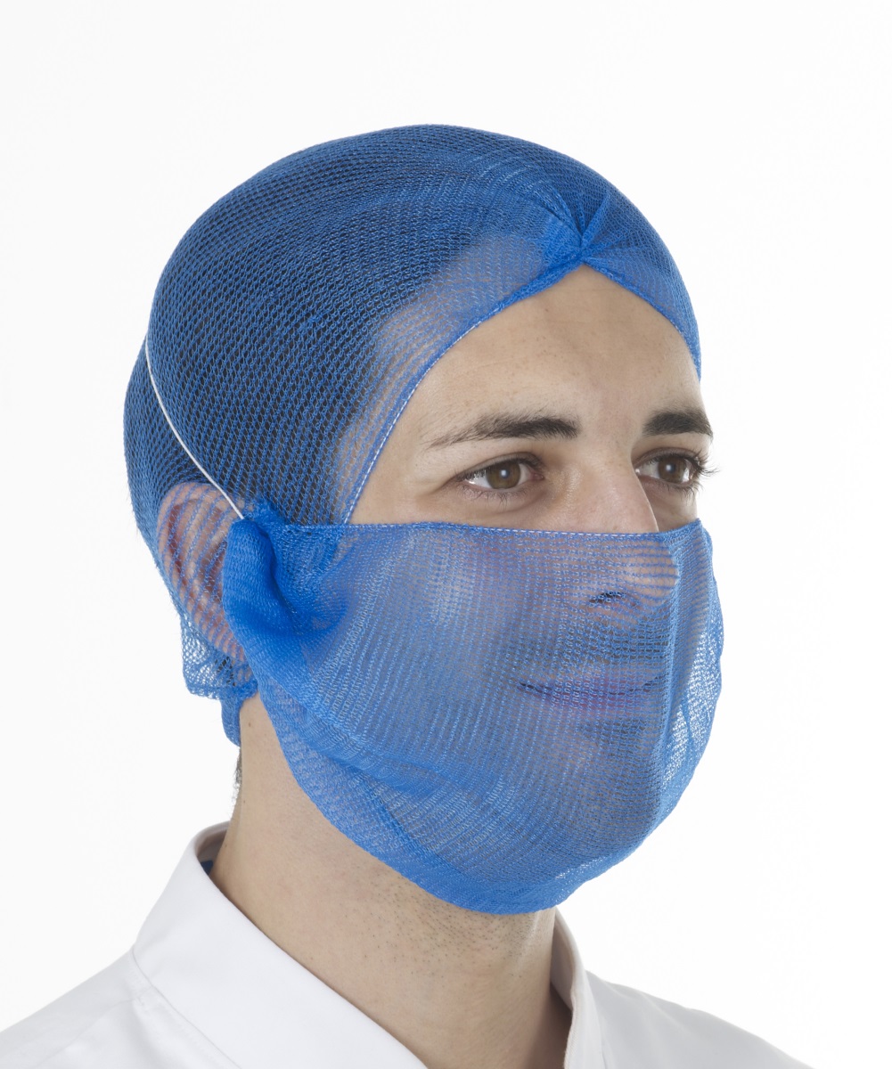 Hairtite Blue, XL Polypropylene, Beard Mask Type