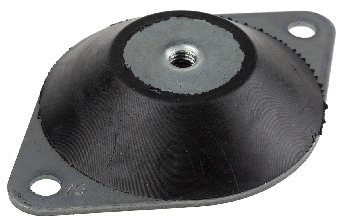 RS PRO Round M10 Anti Vibration Mount with 0 Compression Load
