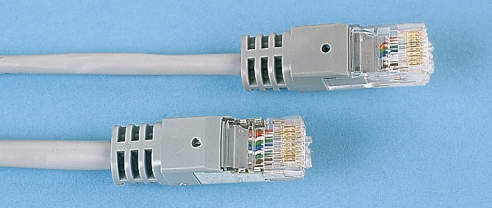Decelect, 2m Cat5e, Grey RJ45 to Male RJ45 Male, U/UTP Unshielded, Terminated PVC Sheath