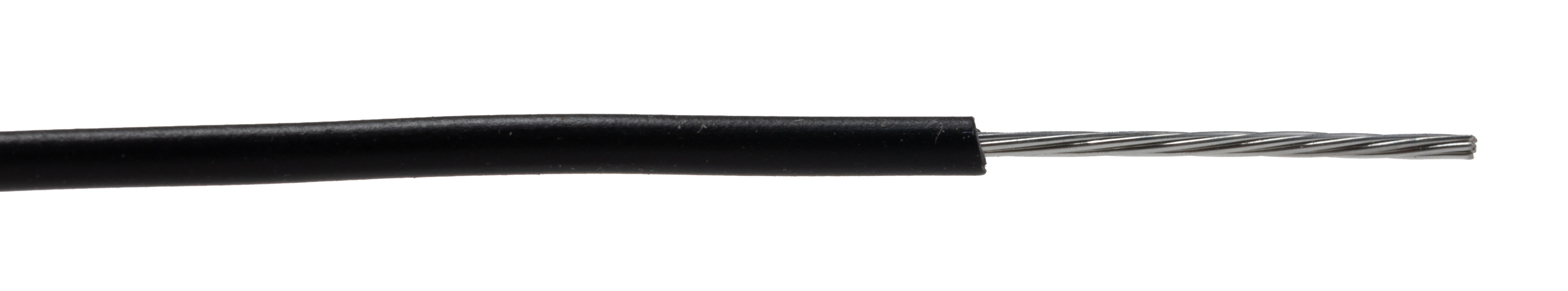 RS PRO Black 22AWG Hook Up Wire, 22AWG, 7/0.25mm, 305m, PVC Insulation