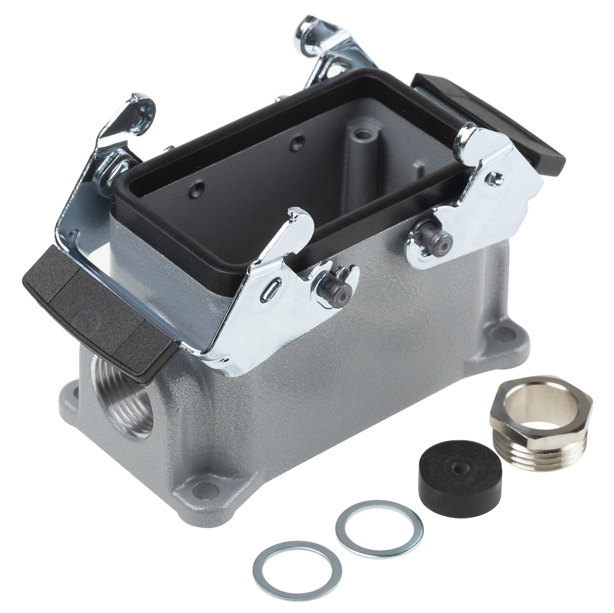 EPIC H-BE Heavy Duty Power Connector Housing, 10 (H-BE), 42 (H-DD) Contacts, M20 Thread