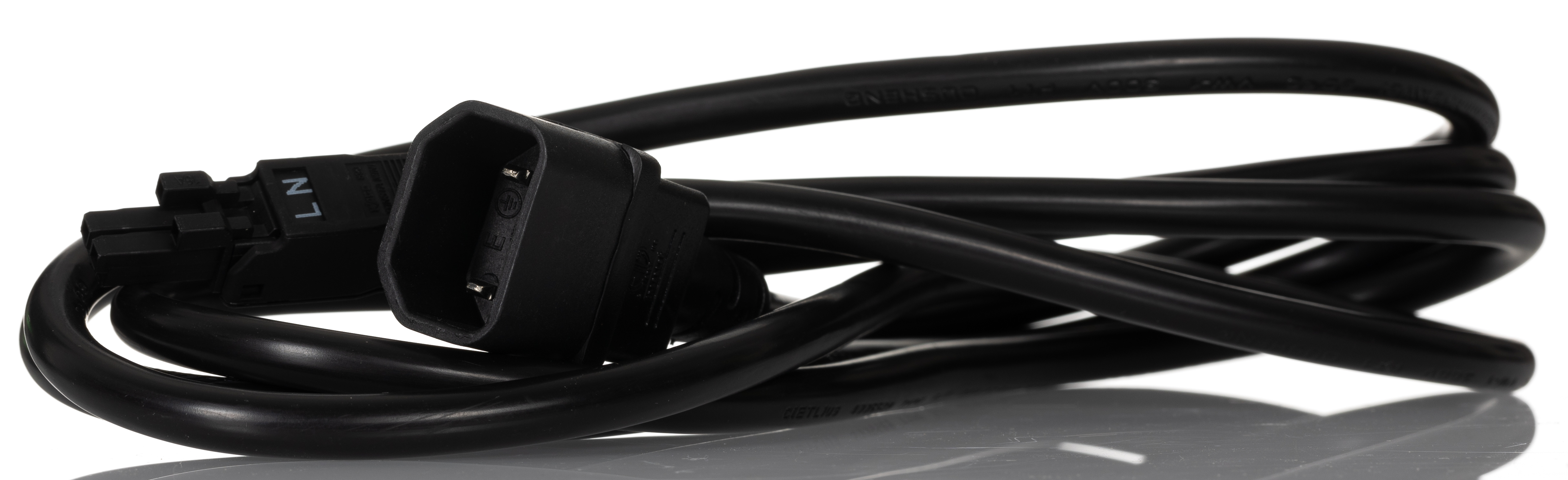Rittal Straight Straight IEC C18 Power Cord, 2mDK