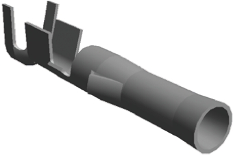 TE Connectivity .093 Commercial Series Female Crimp Terminal, 20AWG Min, 14AWG Max