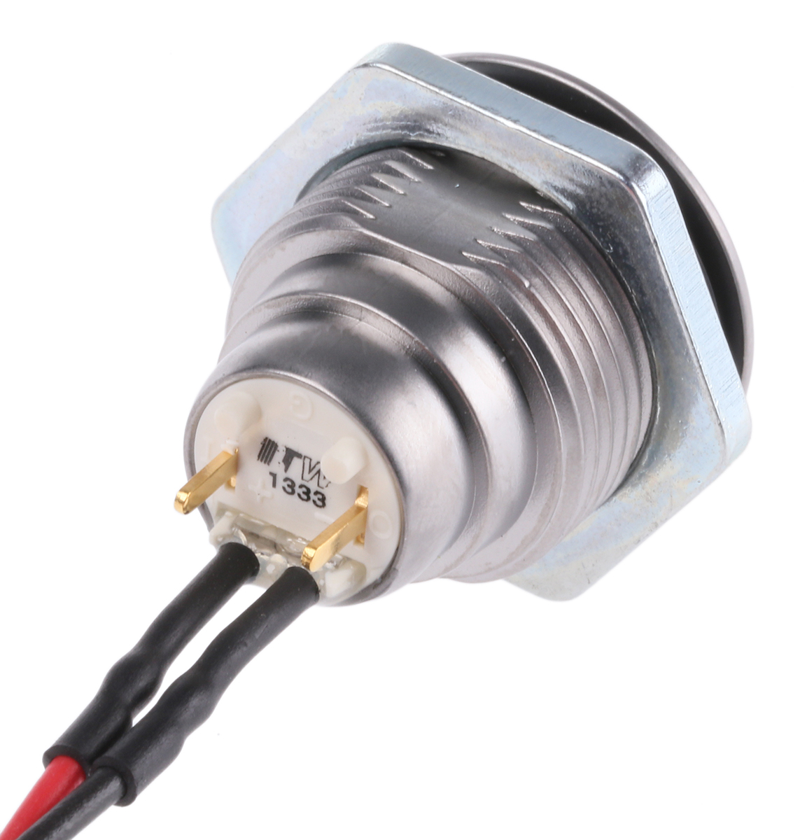 ITW Switches 57M Series Illuminated Push Button Switch, Momentary, Panel Mount, 16.1mm Cutout, SPST, Blue LED, 48V dc,