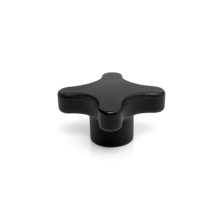 RS PRO Black Thermoplastic Clamping Knob, M6, Female Insert