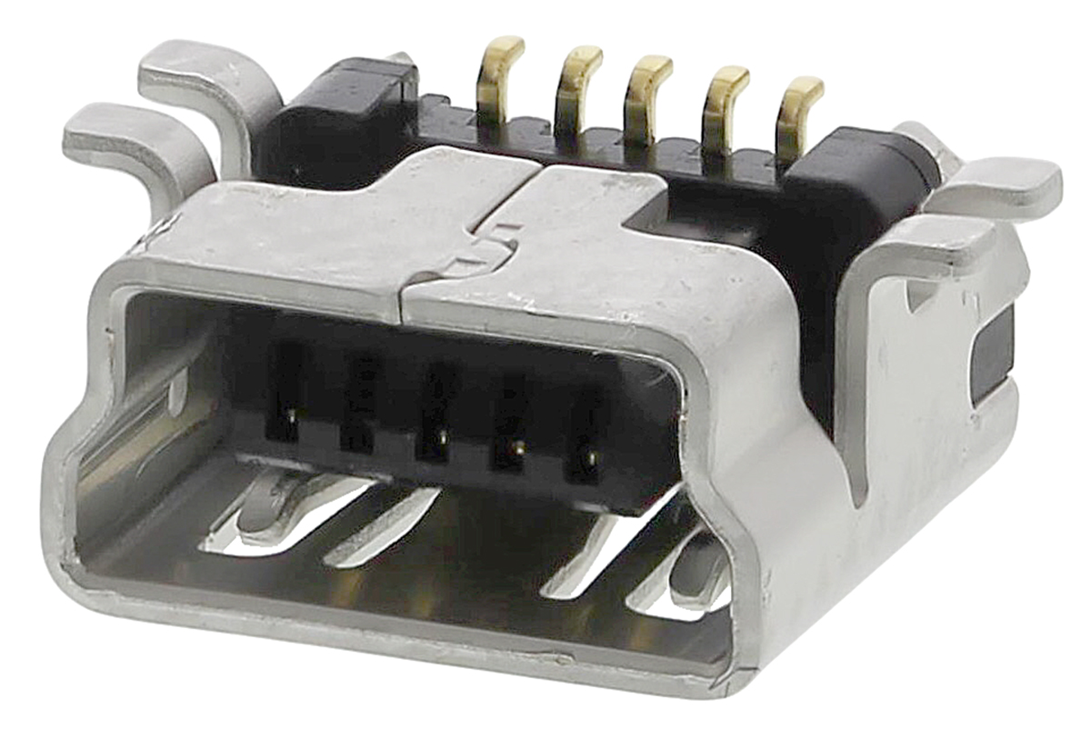Hirose Right Angle, SMT Type B 2.0 USB Connector