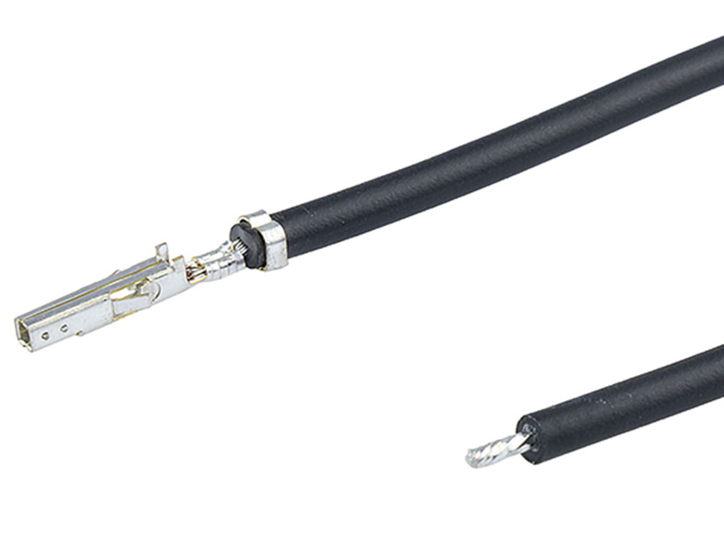 Molex Female Mini-Fit to Pigtail Pre-Crimped Lead, 300mm, 20AWG, Black
