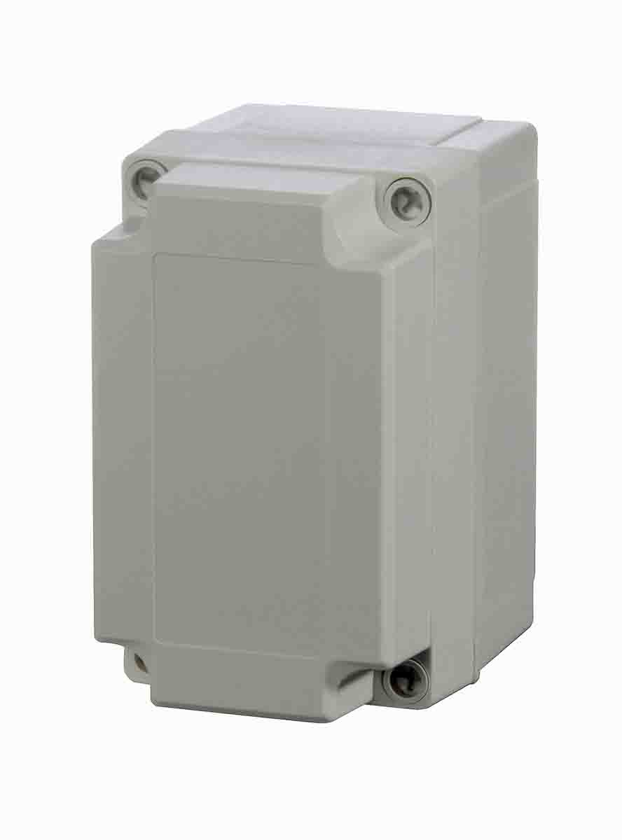 Fibox Grey Polycarbonate Enclosure, IP66, IP67, IK08, Grey Lid, 130.1 x 80.1 x 125mm