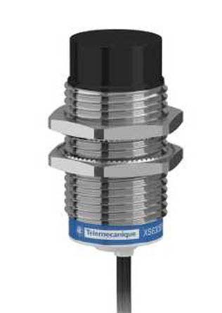Telemecanique Sensors Inductive Threaded Barrel Proximity Sensor, M30, 30 mm Detection, NPN NO, 12 → 48 V dc