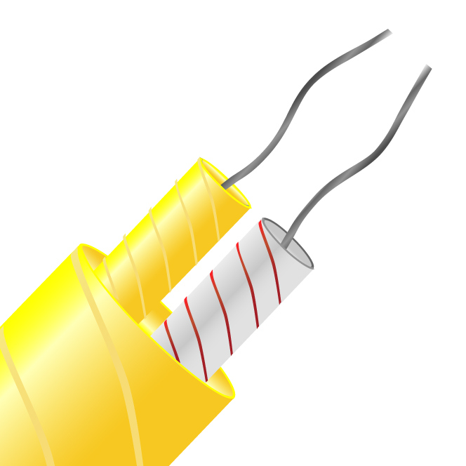 RS PRO Type K Thermocouple Cable/Wire, 100m, Unscreened, Glass Fibre Insulation, +350°C Max, 1/0.315mm