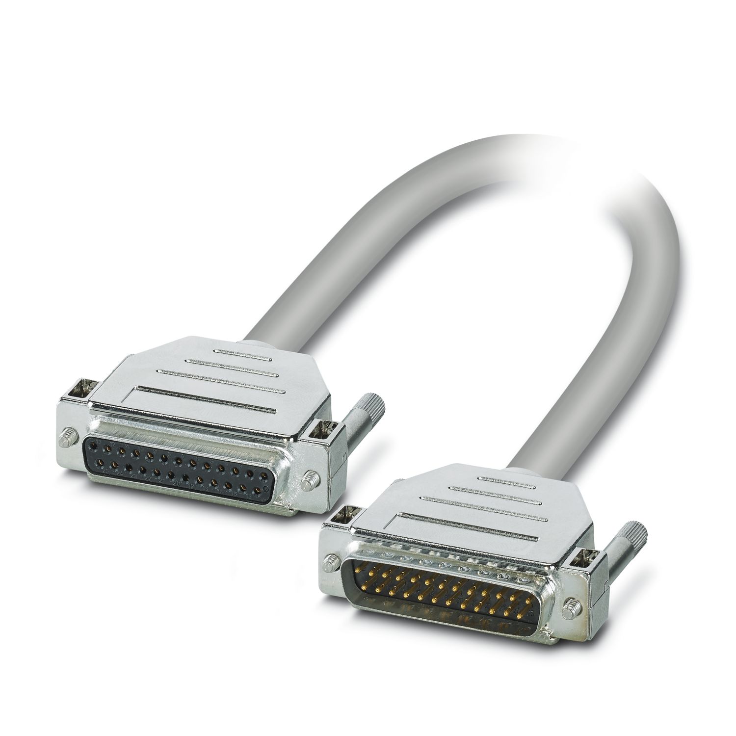 Phoenix Contact Female 25 Pin D-sub to Male 25 Pin D-sub Serial Cable, 2m
