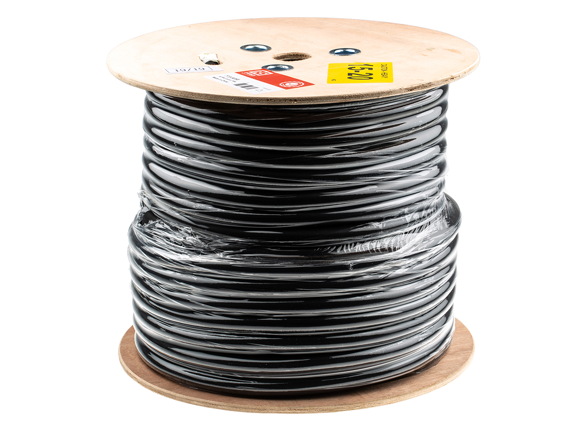 RS PRO 4 mm² 3 Core Power Cable, H07RN-F, Black CPE, 50m
