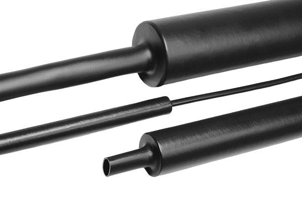 HellermannTyton Adhesive Lined Halogen Free Heat Shrink Tubing, Black 19mm Sleeve Dia. x 1m Length 4:1 Ratio, MA47