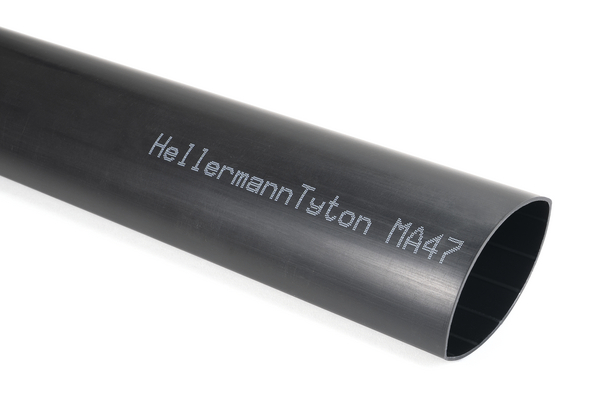 HellermannTyton Adhesive Lined Halogen Free Heat Shrink Tubing, Black 30mm Sleeve Dia. x 1m Length 4:1 Ratio, MA47