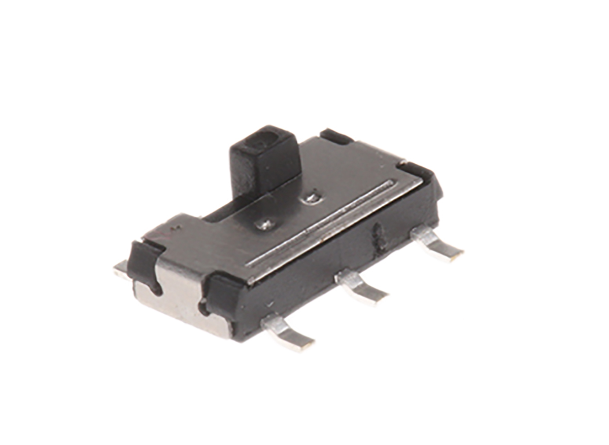 C & K PCB Slide Switch DPDT On-On-On 100 mA @ 12 V dc Slide