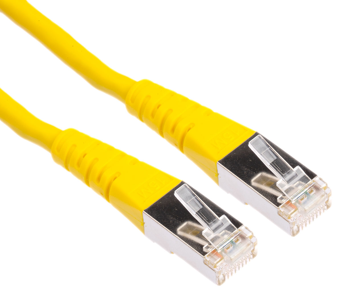 Roline, 15m Cat6, Yellow RJ45 to Male RJ45 Male, S/FTP Shielded, Terminated PVC Sheath