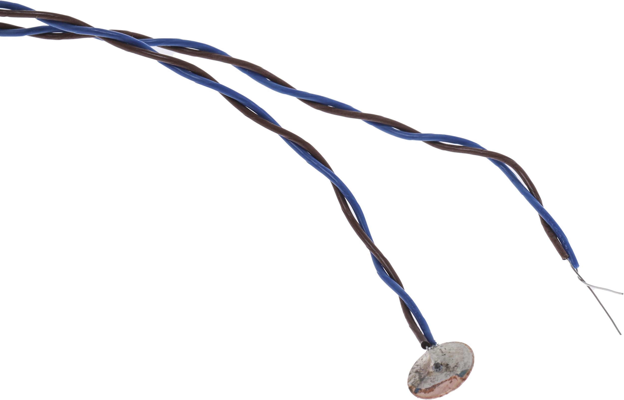 RS PRO Type K Copper Disc Thermocouple 1m Length, 6.35mm Diameter → +200°C