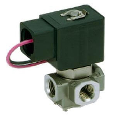 SMC Solenoid Valve VX3330-02F-5DO1, 3 Port, NC, 24 V dc 1/4 in, 1/4 in