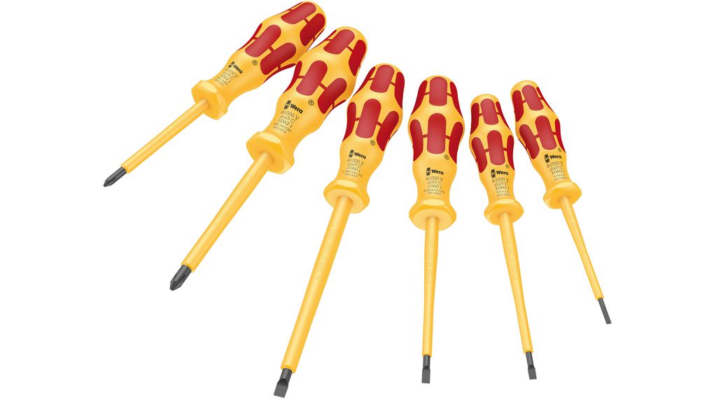 Wera Phillips; Slotted Insulated Screwdriver Set