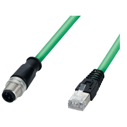 F Lutze Ltd, 5m Cat5, Green RJ45 to Male RJ45 Male, Shielded, Terminated Polyurethane Sheath