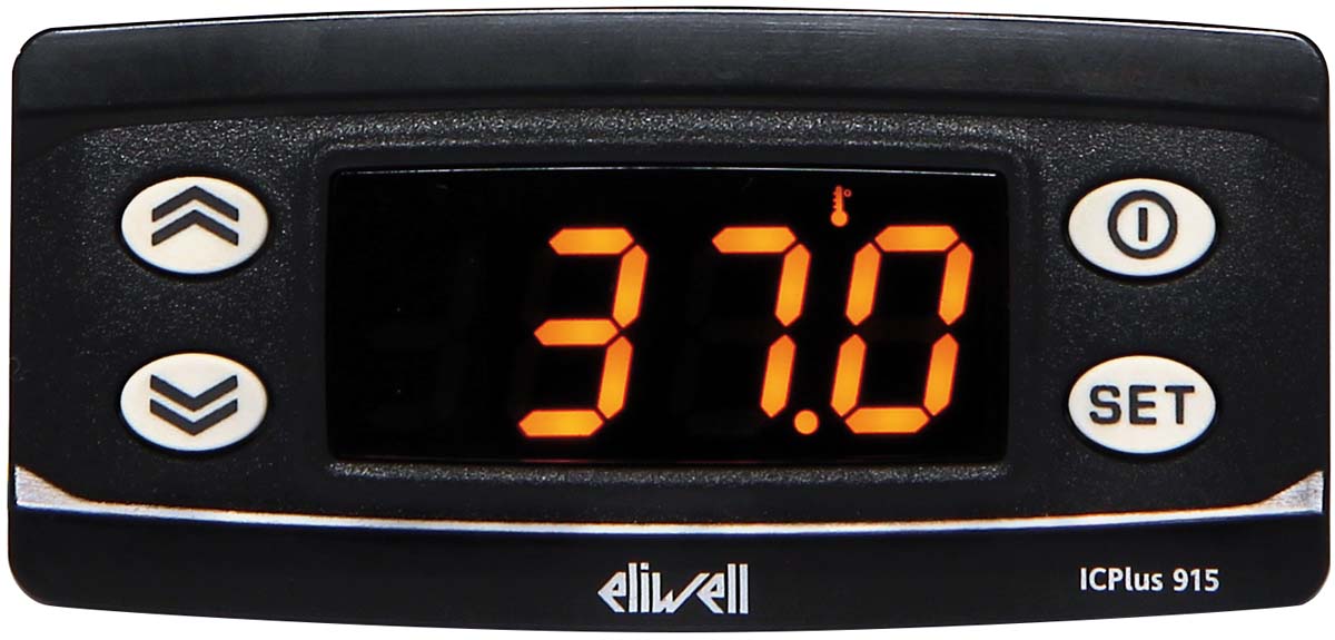 Eliwell ICPlus Panel Mount On/Off Temperature Controller, 74 x 32mm 1 Input, 2 Output Digital, Relay, 12 V Supply