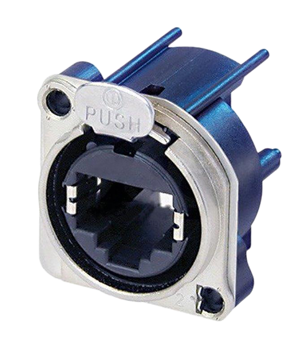 Neutrik etherCON Series Female RJ45 Connector, PCB Mount, Cat6 Right Angle 8P -Way