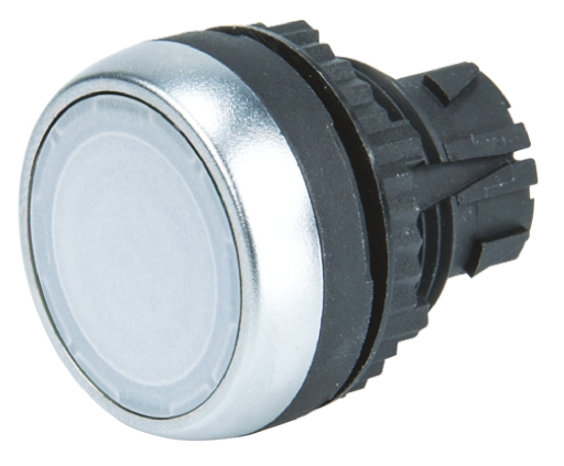 BACO Series White Spring Return Push Button Head, 22mm Cutout, IP66