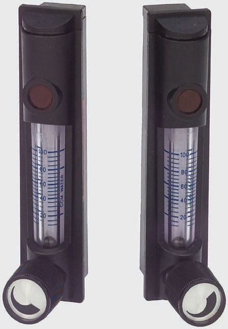 Key Instruments MR3000 Series Variable Area Flow Meter for Liquid, 20 ccm Min, 300 cm³/min Max