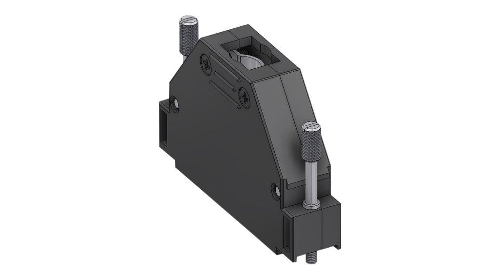 Deltron Connectors Thermoplastic D Sub Backshell, Strain Relief