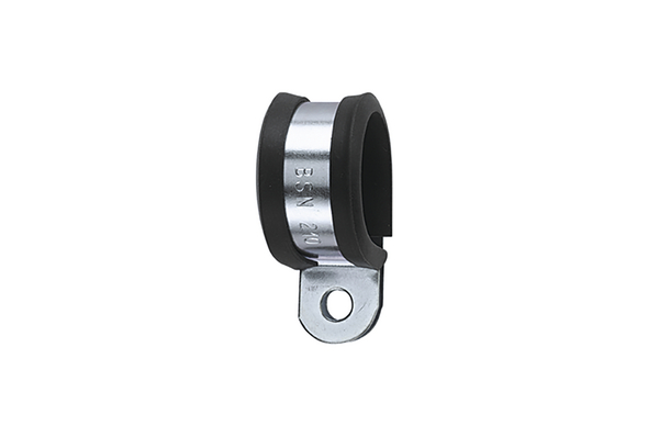 HellermannTyton Black Galvanised Steel cable clamp, 25mm Max. Bundle