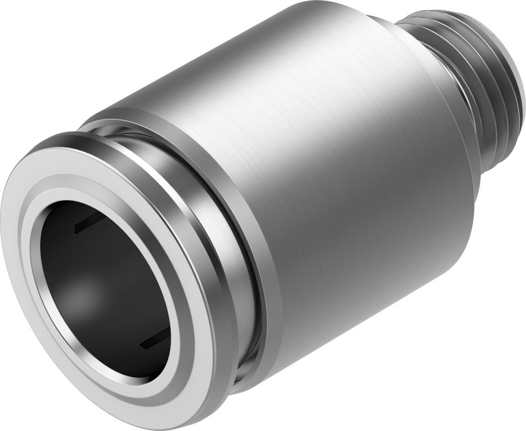 Festo NPQR Series Straight Fitting, G 1/8 Male to 10 mm, Threaded-to-Tube Connection Style, 8087695