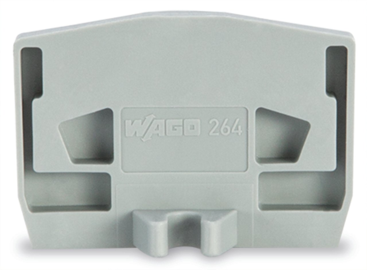 WAGO 264 Series End Plate for Use with Rail Mount Terminal Blocks