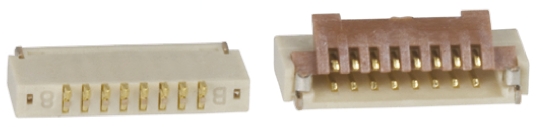 Hirose, FH19 0.5mm Pitch 8 Way Right Angle Female FPC Connector, ZIF Bottom Contact