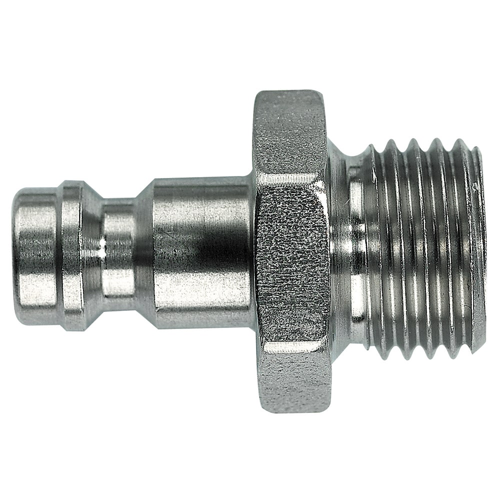 Legris Stainless Steel Male Pneumatic Quick Connect Coupling, 1/8 in Male Male Thread
