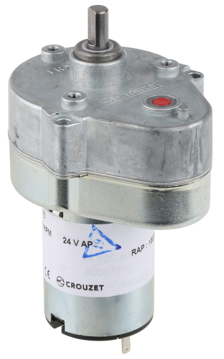 Crouzet Brushed Geared DC Geared Motor, 3 W, 24 V dc, 2 Nm, 2.9 rpm, 6mm Shaft Diameter