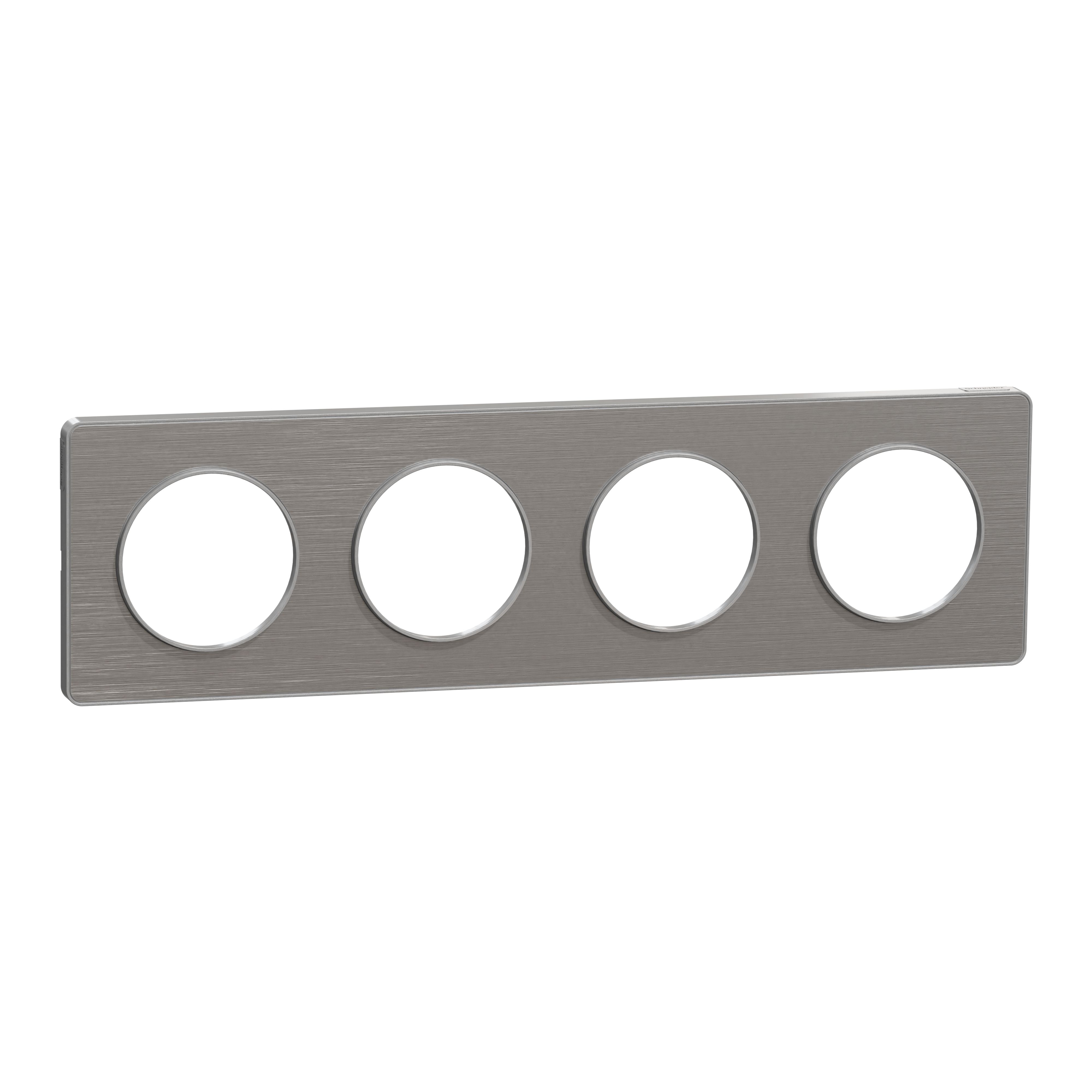 Schneider Electric Grey, 4 Gang, Odace