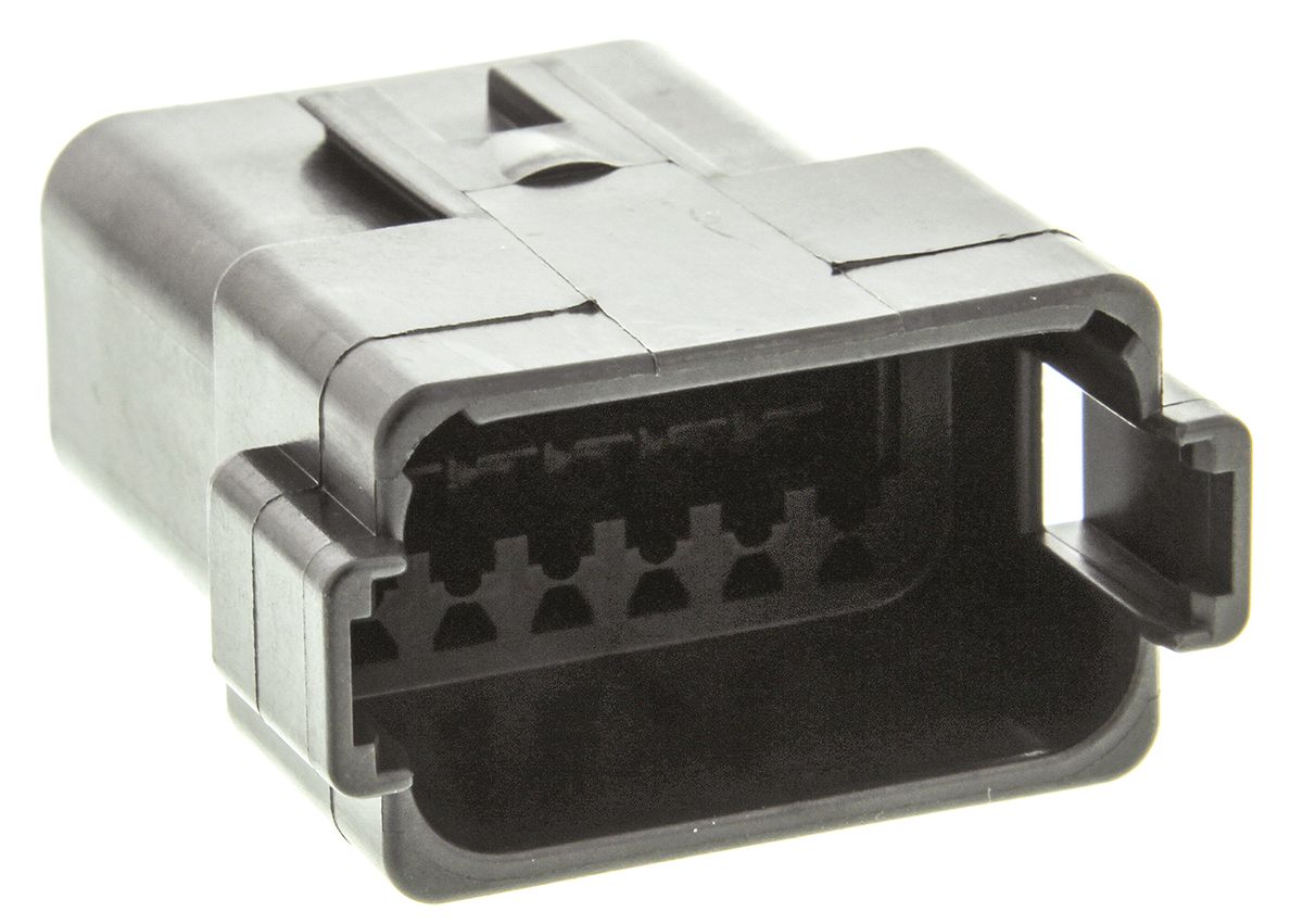 Deutsch, DT Automotive Connector Socket Grey 12 Way, Crimp Termination DT0412PA-CE02