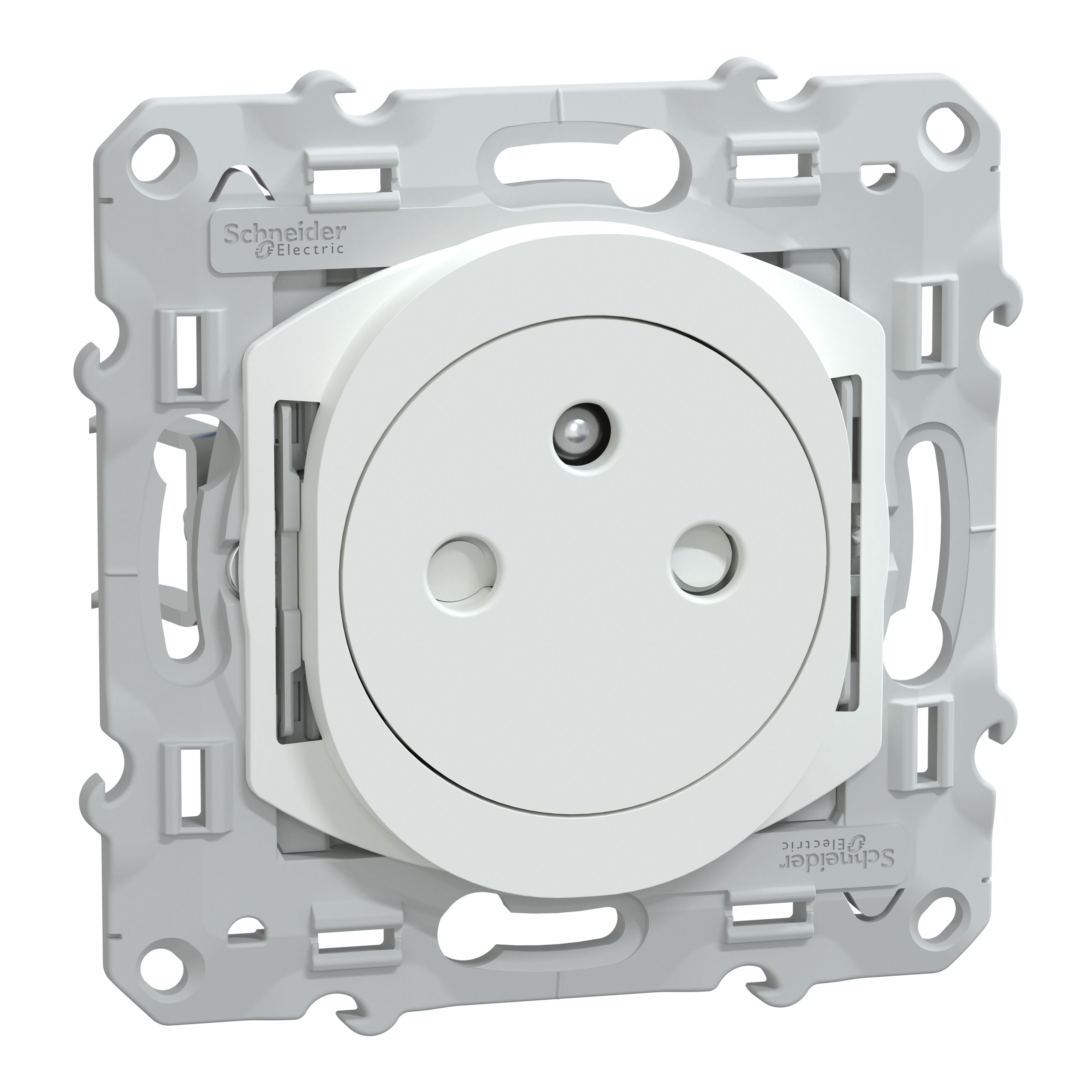 Schneider Electric White, 1 Gang, Ovalis C Series