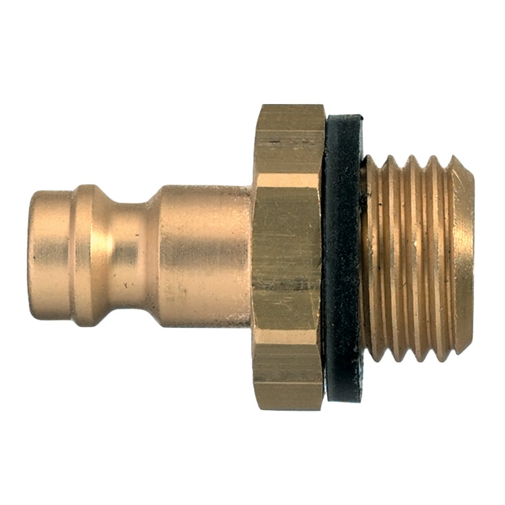 Legris Nickel Plated Brass Male Pneumatic Quick Connect Coupling, G 1/8 Male Male Thread