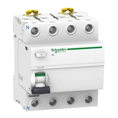 Schneider Electric Acti9 iID RCCB, 63A, 4 Pole, 500mA, Type A-SI, 380 → 415V ac