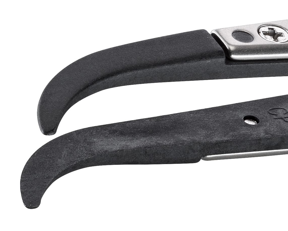 ideal-tek 130 mm, PEEK (Tip), Stainless Steel (Body), Flat; Rounded, ESD Tweezers