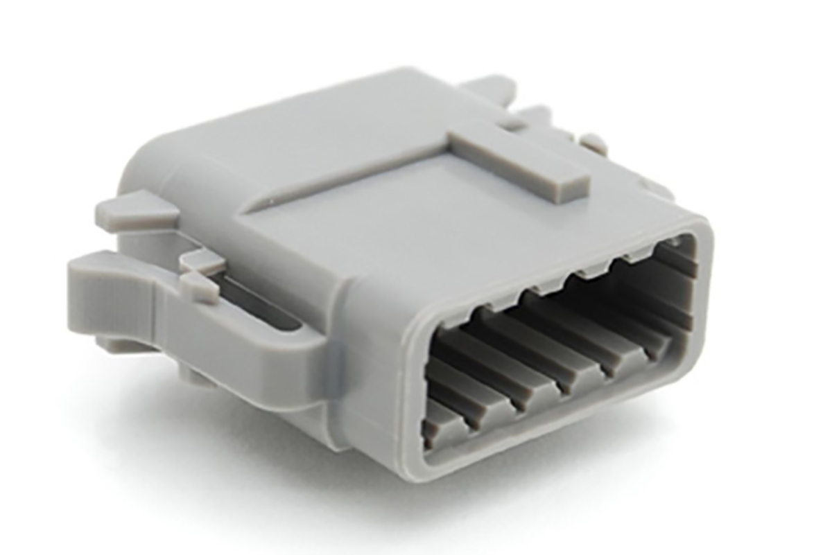 Amphenol Industrial, ATM Automotive Connector Plug Grey Cable Mount 12 Way, Crimp Termination ATM06-12SA