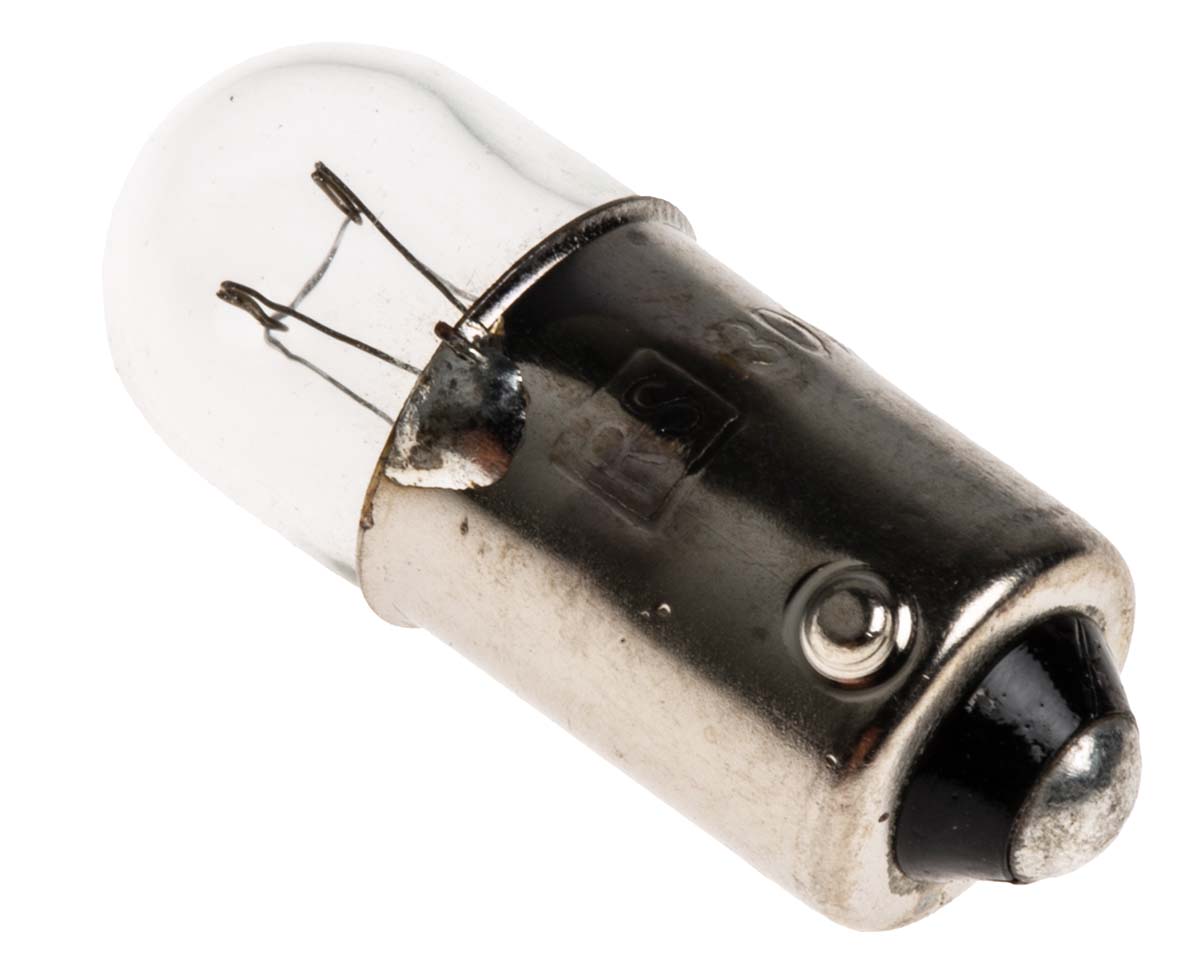 RS PRO BA9s Indicator Light, Clear, 30 V, 66 mA, 5000h