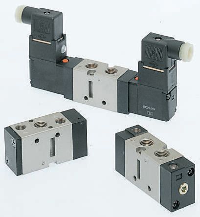SMC 5/2 Pneumatic Solenoid Valve - Pilot/Pilot VFA3000 Series