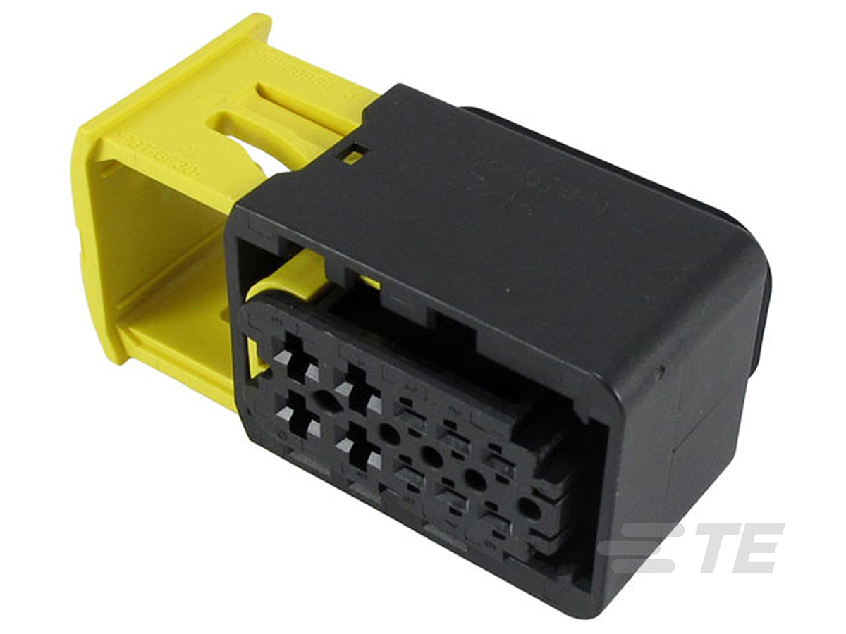 TE Connectivity, HDSCS Automotive Connector Socket Black 10 Way 1-1564514-1
