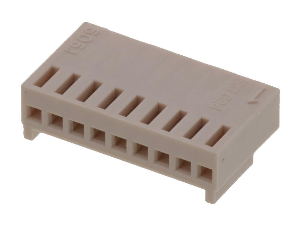 Molex Receptacle Crimp Connector Housing, 2.5mm Pitch, 9 Way, 1 Row